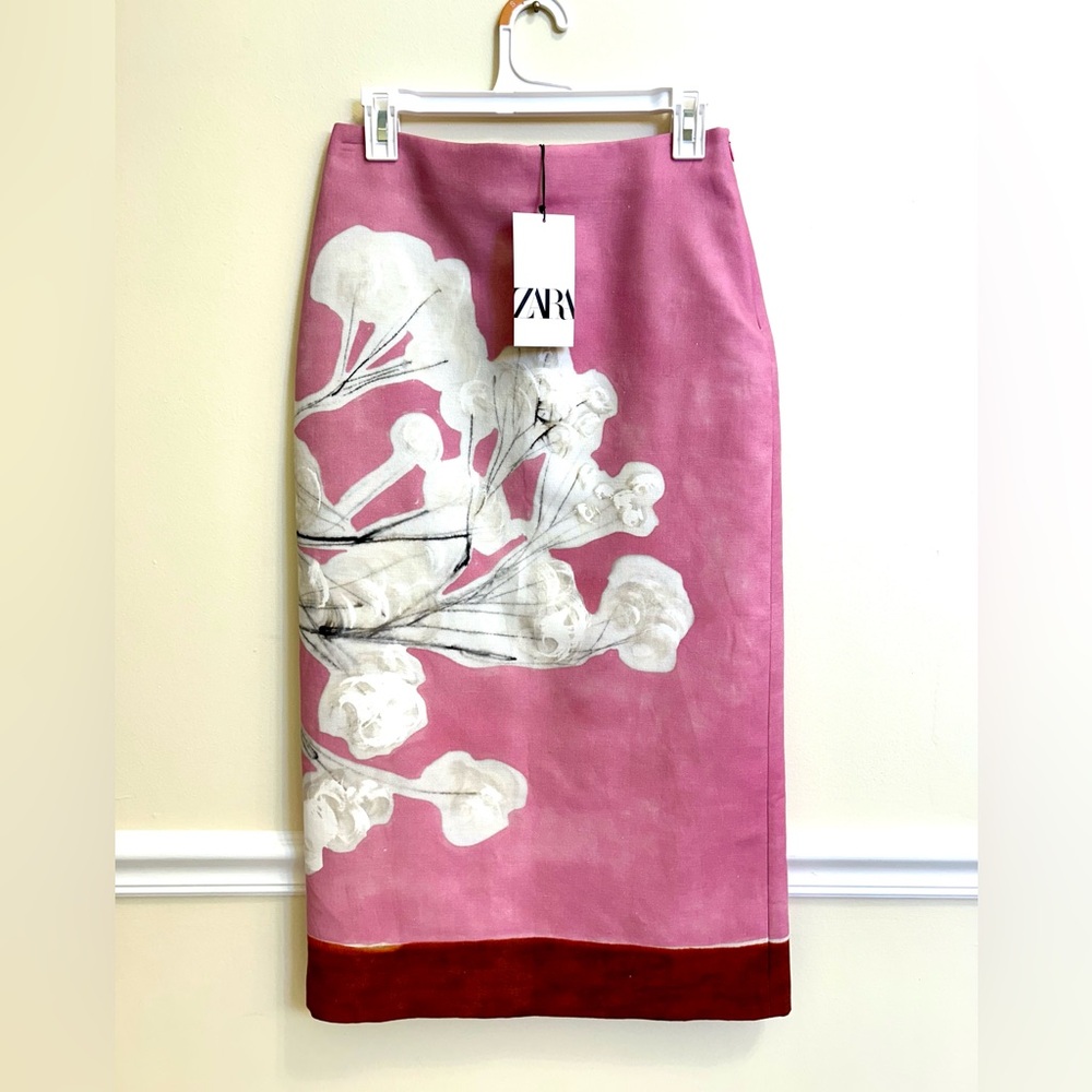 Zara SMALL MIDI Skirt NWT